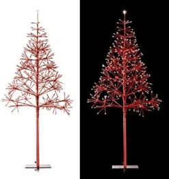 Alpine Corporation 53" H Indoor/Outdoor Artificial Christmas Tree With White LED Lights, Silver -National Tree Company Sale Shop 51KNsblwxUL. AC