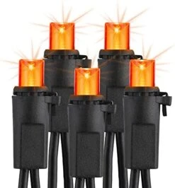 Brizled Purple Halloween Lights, 33ft 100 LED Purple Light 5mm Wide Angle Halloween String Light, 120V UL Certified Connectable Purple Light String For Party Indoor Outdoor Halloween Decor, Black Wire -National Tree Company Sale Shop 51KrUJVtsrL. AC