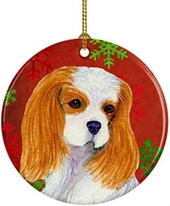 Caroline's Treasures Min Pin Red And Green Snowflakes Holiday Christmas Ceramic Ornament Christmas Tree Hanging Decorations For Home Christmas Holiday, Party, Gift, 3 In, Multicolor -National Tree Company Sale Shop 51L4F4fa4L. AC