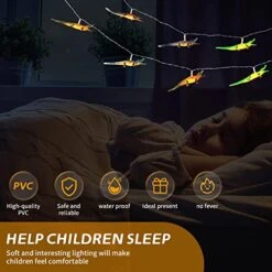 YEAMAR Crocodile Toy String Lights 8LED 5.6FT Novelty Light Battery Operated With Kids Gift Indoor String Lights Home Bedroom Party Birthday Decoration (Warm White) -National Tree Company Sale Shop 51LG2mIuu5L