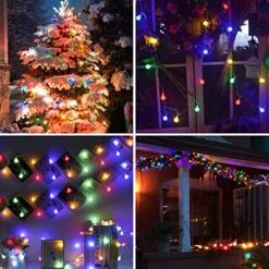 Protecu LED Globe String Lights Plug In 33ft 100 LED Ball Fairy Lights With Remote Timer 8 Modes | Twinkle Lights For Bedroom Wedding Birthday Party Christmas Indoor Outdoor Wall Decor(Multicolor) -National Tree Company Sale Shop 51LL2NZRzXL