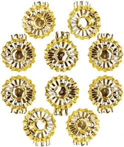 BRUBAKER 20 Pack Tree Candle Holders For Christmas Tree - Gold - Traditional Vintage Candle Holders With Clip -National Tree Company Sale Shop 51LeZAXSRjL