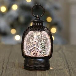 GENERIC Hangable Christmas Water Scene Light With Floating Glitter For Festive And Warmth Decorative Present Gift-2 -National Tree Company Sale Shop 51MO0TFWo9L