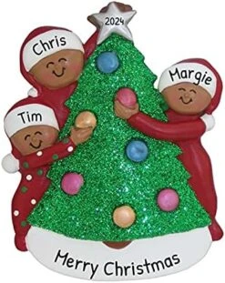 Personalized Family Ornament 2022 - Family Of 6 Christmas Ornament 2022 - Black Family Decorating Christmas Tree Ornament Family Of 6 Christmas Tree Decor 2022 - Free Customization -National Tree Company Sale Shop 51N32mEEmAL. AC