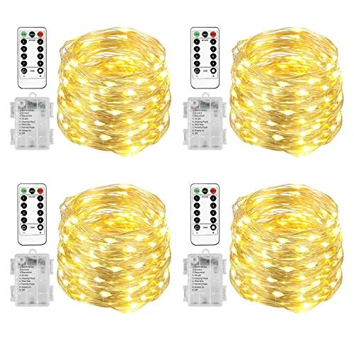 Homemory 4 Pack 20 Ft 60 LED Fairy Lights Battery Operated Christmas Lights With Remote Waterproof 8 Modes Firefly Twinkle String Lights For Party Bedroom Wedding Decorations 3 Homemory 4 Pack 20 Ft 60 LED Fairy Lights Battery Operated Christmas Lights With Remote Waterproof 8 Modes Firefly Twinkle String Lights For Party Bedroom Wedding Decorations