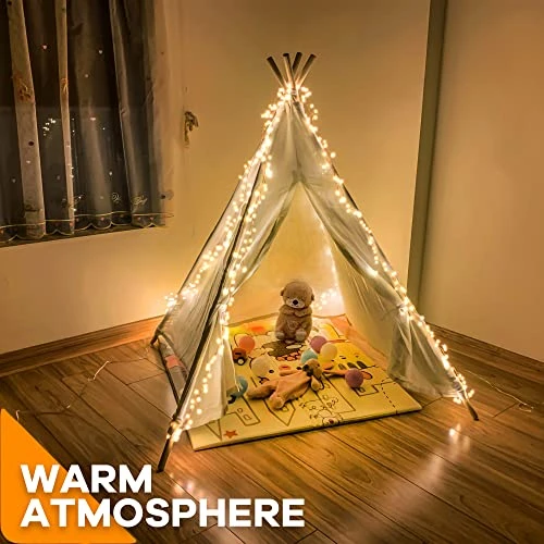 Twinkle Club 200LED 20FT Indoor String Lights Firecracker Lights, Waterproof, Plug In String Lights For Christmas Wedding Party Bedroom, Warm White 6 Twinkle Club 200LED 20FT Indoor String Lights Firecracker Lights, Waterproof, Plug In String Lights For Christmas Wedding Party Bedroom, Warm White - Image 4