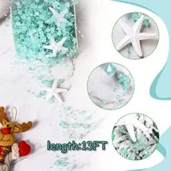 Beaded Starfish Garland Christmas Decorations Coastal Party Supplies Beach Themed Wedding Decor Christmas Garland For Mantel Curtains Christmas Tree Decorations 158 Inch Long (13.2Ft) -National Tree Company Sale Shop 51OBduC7V7L