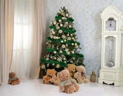 Christmas Tree Bright Green Tinsel Garland Metallic Streamers Celebrate A Holiday Mardi Gras Party Decorations Indoor And Outdoor Disco Party Supplies -National Tree Company Sale Shop 51ODZqN3CkL