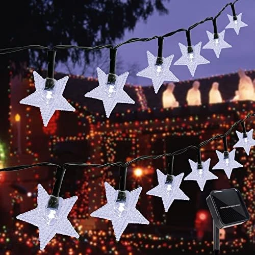 Twinkle Star 100 LED Star String Lights, Plug In Fairy String Lights Waterproof, Extendable For Indoor, Outdoor, Wedding Party, Christmas Tree, New Year, Garden Decoration, Warm White 9 Twinkle Star 100 LED Star String Lights, Plug In Fairy String Lights Waterproof, Extendable For Indoor, Outdoor, Wedding Party, Christmas Tree, New Year, Garden Decoration, Warm White - Image 7