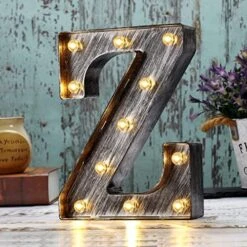 Retro Led Marquee Letter Lights - Industrial, Vintage Style Light Up Letters Alphabet Sign For Cafe Wedding Birthday Party Christmas Lamp Home Bar Initials Decor - E -National Tree Company Sale Shop 51P33eK809L. AC