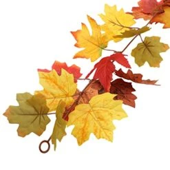 HomEdge Artificial Maple Leaves Garland, 2 Packs 5.8 Ft Fall Hanging Vine Garland For Thanksgiving Christmas Decor-Orange+Green+Red+Brown+Yellow 12 HomEdge Artificial Maple Leaves Garland, 2 Packs 5.8 Ft Fall Hanging Vine Garland For Thanksgiving Christmas Decor-Orange+Green+Red+Brown+Yellow -National Tree Company Sale Shop 51PTGNZUZkL