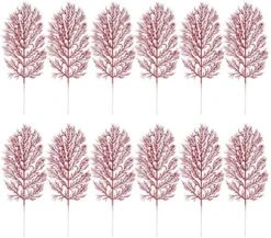 DOITOOL Leaf Garland 12PCS Christmas Glitter Leaves Artificial Boston Fern Bush Tropical Leaf Christmas Ornament Leaves Holiday DIY Garland Wreath Flower Arrangement Floral Garland -National Tree Company Sale Shop 51QL6dYuL. AC