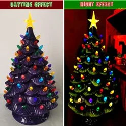 Large Replacement Light Bulbs For Big Ceramic Christmas Trees,（77 PC &3 Treetop Stars） Multicolor Pineapple Tree Pegs Accessories For Decorating 16 To 30in Ceramic Christmas Tree, Etc. -National Tree Company Sale Shop 51QWMX4FnAL