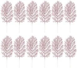 DOITOOL Leaf Garland 12PCS Christmas Glitter Leaves Artificial Boston Fern Bush Tropical Leaf Christmas Ornament Leaves Holiday DIY Garland Wreath Flower Arrangement Floral Garland -National Tree Company Sale Shop 51R8H0Ym8BL. AC