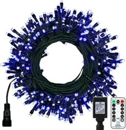 Christmas String Lights - 98FT 300 LED Twinkle Fairy Lights String With 8 Light Modes For Christmas Trees Garland Wreath Wedding Indoor Outdoor Holiday Decorations - Blue 14 Christmas String Lights - 98FT 300 LED Twinkle Fairy Lights String With 8 Light Modes For Christmas Trees Garland Wreath Wedding Indoor Outdoor Holiday Decorations - Blue -National Tree Company Sale Shop 51RShN4I9L. AC
