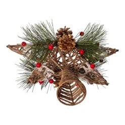 Kurt Adler 11-Inch Natural Star With Pinecones Treetop -National Tree Company Sale Shop 51RatrmXaBL