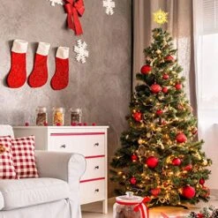 Brizled Lighted Tree Topper, 9.25’’ Gold Glitters Plated Snowflake Christmas Tree Topper With 20 Count Warm White Lights, UL Listed Plugin Xmas Treetop For Christmas Tree Top Home Holiday Decorations 17 Brizled Lighted Tree Topper, 9.25’’ Gold Glitters Plated Snowflake Christmas Tree Topper With 20 Count Warm White Lights, UL Listed Plugin Xmas Treetop For Christmas Tree Top Home Holiday Decorations -National Tree Company Sale Shop 51RiisXk4zL