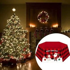 Christmas Tree Collar, Hexagon Xmas Tree Ring Buffalo Plaid Christmas Tree Skirt Durable Christmas Tree Fence Base Stand For Christmas Tree Holiday Home Decor -National Tree Company Sale Shop 51RpyTylJDL