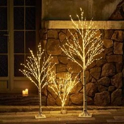 LITBLOOM Lighted Birch Twig Tree With Fairy Lights 4FT 200 LED Lights For Indoor Outdoor Home Thanksgiving Christmas Holiday Decoration -National Tree Company Sale Shop 51S1l7izgYL