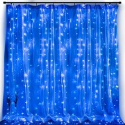 Window Curtain String Lights 20 Feet 600 Led Fairy Twinkle Lights With Remote, Timer, 8 Modes For Room Wedding Party Backdrop Outdoor Indoor Decoration, Warm White, Unconnectable, Curtain Not Included -National Tree Company Sale Shop 51T3uVYivtL. AC