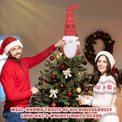 TOYANDONA Santa Gnome Christmas Tree Topper Large Swedish Tomte Gnome Christmas Tree Ornament Xmas Plush Gnome Winter Decoration Xmas Party Decoration Supplies 11 TOYANDONA Santa Gnome Christmas Tree Topper Large Swedish Tomte Gnome Christmas Tree Ornament Xmas Plush Gnome Winter Decoration Xmas Party Decoration Supplies -National Tree Company Sale Shop 51TWjWI9oBL