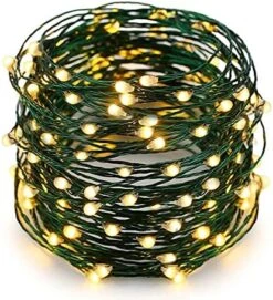 Twinkle Star LED String Lights, Plug In String Lights 8 Modes Waterproof For Indoor Outdoor Christmas Tree Wedding Party Bedroom (***Warm White, 66 Ft) -National Tree Company Sale Shop 51TmQXTFYS. AC