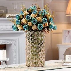 VINCIGANT Christmas Decorative Cylinder Flower Vases For Artificial Bouquet,Floor Standing Candle Holders,Wedding Home Dining Room Table Decorative Centerpieces -National Tree Company Sale Shop 51U37ImbjfL. AC
