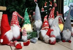 JOYIN 2 PCS Christmas Couple Gnome Christmas Tabletop, Gnome Plush Ornaments For Christmas Tabletop Decorations -National Tree Company Sale Shop 51UFg1yfktL