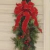 Floral Home Decor Holiday Pine Door Swag CR1023 Outdoor-Decoration-Christmas