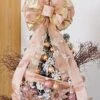 Christmas Tree Topper 11x27 Inches Large Decorative Bow With Streamer Wired Edgefor Xmas Decorations Home Decor With Packaging Double Slide (Rose Gold) -National Tree Company Sale Shop 51UaqT3mAHL
