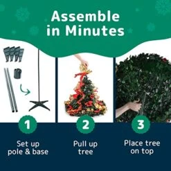 Prextex Premium 4 Ft Pre Decorated Christmas Tree With Lights - Pop Up Christmas Tree, 4ft Prelit Christmas Tree, 4ft Small Christmas Tree With Lights, 4ft Christmas Tree, Collapsible Christmas Tree -National Tree Company Sale Shop 51UqZTtVHNL