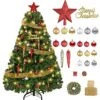 ILLUMINEW 4 Ft Artificial Christmas Tree With 100 LED Lights And Assorted Ornaments Christmas Decorations Including Full Artificial Xmas Tree Topper Baubles Ornaments USB LED String Lights -National Tree Company Sale Shop 51UquYmib5L