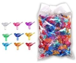 Christmas Tree Plastic Light Up Medium Bird Bulbs Assorted Colors For Replacements Bulbs On A Ceramic Christmas Tree