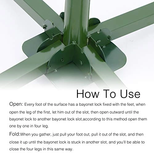 ELFJOY Christmas Tree Stand For Artificial Trees Portable Beach Umbrella Stand 6 ELFJOY Christmas Tree Stand For Artificial Trees Portable Beach Umbrella Stand - Image 4