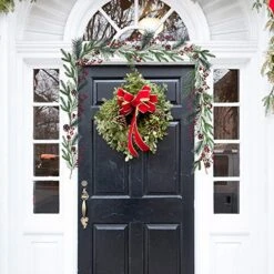 Christmas Artificial Pine Garland With Spruce Cypress Berries Frosted Pinecones Winter Greenery Garland For Holiday Season Mantel Fireplace Table Runner Centerpiece Decoration 6.6 Feet -National Tree Company Sale Shop 51XOX3eTT1L