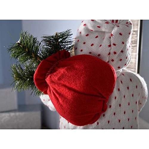WeRChristmas Standing Santa With Knitted Outfit Christmas Decoration, 47 Cm - Red/White 6 WeRChristmas Standing Santa With Knitted Outfit Christmas Decoration, 47 Cm - Red/White - Image 4