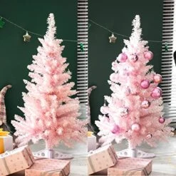 Small Christmas Tree 4FT Artificial Mini Xmas Tree For Holiday House Decor, Cherry Blossom Pink -National Tree Company Sale Shop 51XtriBt8IL