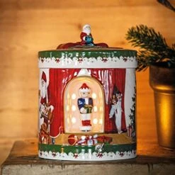 Villeroy & Boch - Christmas, Package Round, Santa Brings Gifts, 17 X 17 X 22cm, Porcelain, Multicoloured, 14-8327-6692 -National Tree Company Sale Shop 51Y74YyvVGL