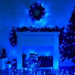 Christmas String Lights - 98FT 300 LED Twinkle Fairy Lights String With 8 Light Modes For Christmas Trees Garland Wreath Wedding Indoor Outdoor Holiday Decorations - Blue 11 Christmas String Lights - 98FT 300 LED Twinkle Fairy Lights String With 8 Light Modes For Christmas Trees Garland Wreath Wedding Indoor Outdoor Holiday Decorations - Blue -National Tree Company Sale Shop 51YkHloLvPL