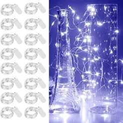 32 Pcs 10ft 30 LED Fairy Lights Battery Operated Waterproof Copper Wire Mini String Lights Firefly Starry Moon Lights For Jars DIY Gifts Wedding Party Bedroom Patio Decorations Christmas(Warm White) -National Tree Company Sale Shop 51Z5nTiXm8L. AC