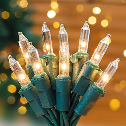 Hopolon Clear Christmas Lights Set 2PACK 50Count 13Feet Incandescent Bulb Mini String Lights For Indoor Christmas Tree Garland Birthday Wedding Festival Decor, Warm White 3 Hopolon Clear Christmas Lights Set 2PACK 50Count 13Feet Incandescent Bulb Mini String Lights For Indoor Christmas Tree Garland Birthday Wedding Festival Decor, Warm White