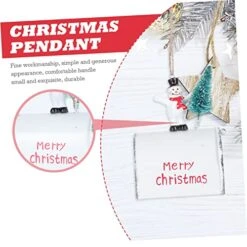 NOLITOY 2 Pcs Year Simulation Biscuit Santas Tinplate Mounted Holiday Signs Outdoor Pendant Decoration Simulated Christmas Crafts White Tree Home For Indoor Claus Xmas-Themed Merry Mail -National Tree Company Sale Shop 51b8F6OCF5L