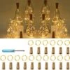 GLODD Wine Bottle Lights, 16 Packs Of LED Copper Wire Light Battery Operated Colourful Fairy String Light For DIY Bottles, Weddings, Christmas, Halloween 20 LEDs Decorative Cork Lights(78Inches Wire)
