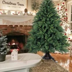 Roowest Christmas Tree Stand For Live Tree, Real Christmas Tree Base Dark Green Metal Holiday Xmas Tree Stands (L, Fits For 2-4.8 Inches Trunk, 1.5 Gallon) -National Tree Company Sale Shop 51bQB71b36L