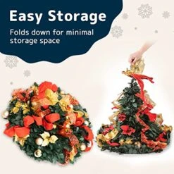 Prextex Premium 4 Ft Pre Decorated Christmas Tree With Lights - Pop Up Christmas Tree, 4ft Prelit Christmas Tree, 4ft Small Christmas Tree With Lights, 4ft Christmas Tree, Collapsible Christmas Tree -National Tree Company Sale Shop 51cKzJc4fOL