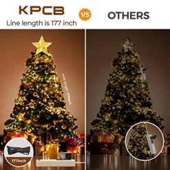 KPCB Christmas Tree Topper Lighted Decoration, Star Tree Topper With Gold Plated Finish, Tree Toppers Christmas Decorations With Snowstorm Projection 12 KPCB Christmas Tree Topper Lighted Decoration, Star Tree Topper With Gold Plated Finish, Tree Toppers Christmas Decorations With Snowstorm Projection -National Tree Company Sale Shop 51cVEfFy4dL