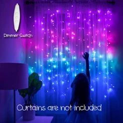 Something Unicorn - Purple Ombre LED String Curtain Lights With Remote For Teen Room, Girls Room, College Dorm, Nursery And Kids Room Décor. Perfect For Mermaid Decoration.(Premium Version) 13 Something Unicorn - Purple Ombre LED String Curtain Lights With Remote For Teen Room, Girls Room, College Dorm, Nursery And Kids Room Décor. Perfect For Mermaid Decoration.(Premium Version) -National Tree Company Sale Shop 51cfZp7crdL