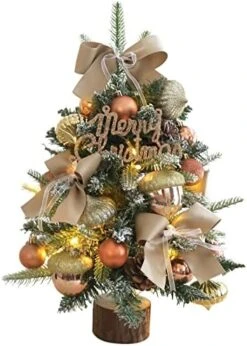 Lucky Monet 18Inch Tabletop Christmas Tree Mini Artificial Snow Flocked Pine Xmas Tree For Table Top Desk Home Office Shop Decor (Red) -National Tree Company Sale Shop 51ciwSiuCPL. AC