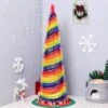 Rainbow Tinsel Pride Tree, 5FT Collapsible Pop Up Artificial Christmas Tree W/Premium Metal Stand Large Sequin Pencil Tree For Fireplace Party Home Office Xmas Decorations -National Tree Company Sale Shop 51ck1YtoSKL