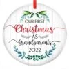 Christmas Tree Decorations Ornaments, Grandma, Nana Gifts For New Grandma, Gifts For First Time Grandma, Grandparent, Pregnancy Announcements Ornaments, Grandparents Ceramic Ornaments -National Tree Company Sale Shop 51d742vP4UL